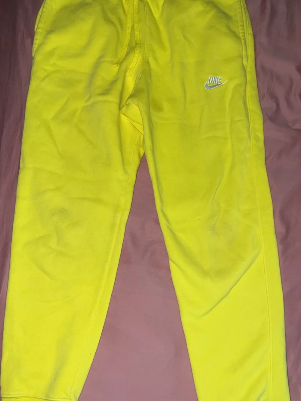 Nike Neon Yellow Men’s Fleece Joggers